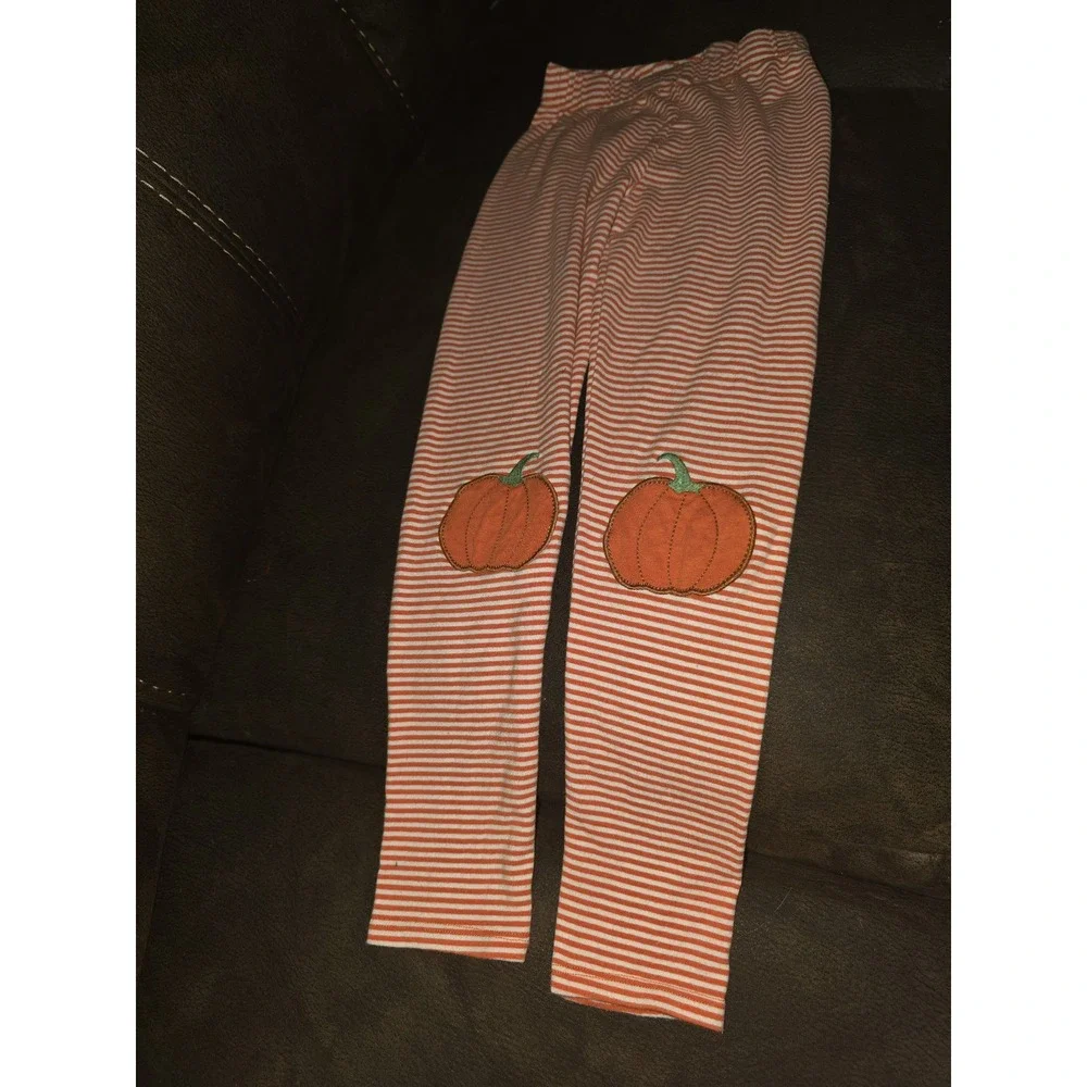 Gymboree lil pumpkin fall Halloween autumn leggings size 7